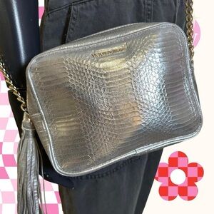 Victoria's Secret Silver Crossbody Bag